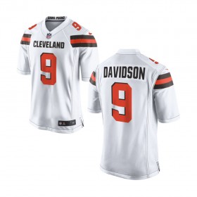 Nike Cleveland Browns Youth White Game Jersey DAVIDSON#9