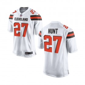 Nike Cleveland Browns Youth White Game Jersey HUNT#27