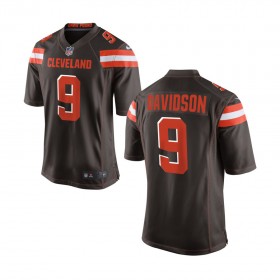 Youth Cleveland Browns Nike Brown Game Jersey DAVIDSON#9