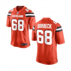 Nike Cleveland Browns Youth Orange Game Jersey DORBECK#68