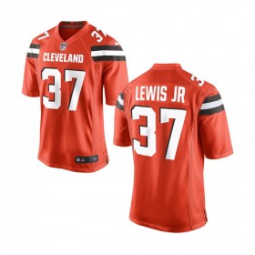 Nike Cleveland Browns Youth Orange Game Jersey LEWIS JR#37