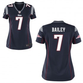 Women's New England Patriots Nike Navy Blue Game Jersey BAILEY#7