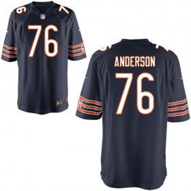 Youth Chicago Bears Nike Navy Game Jersey ANDERSON#76