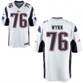Nike Men's New England Patriots Game White Jersey WYNN#76