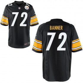 Men's Pittsburgh Steelers Nike Black Game Jersey BANNER#72